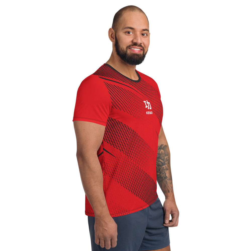 KEISO RUSH RED. Camiseta deportiva personalizada. Impresa bajo demanda.