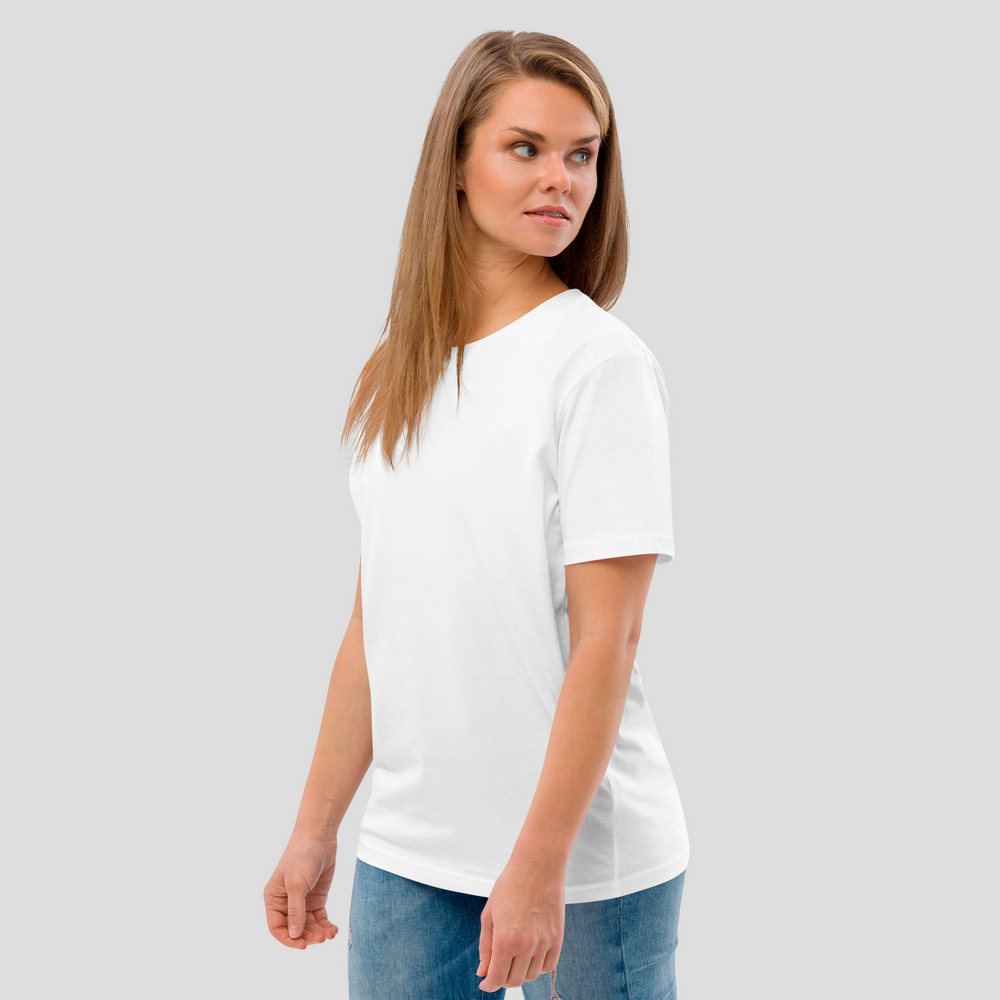 Camiseta unisex blanca de algodón orgánico - KEISO SUMI 墨