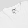 Etiqueta interna de la camiseta unisex blanca de algodón orgánico - KEISO SUMI 墨