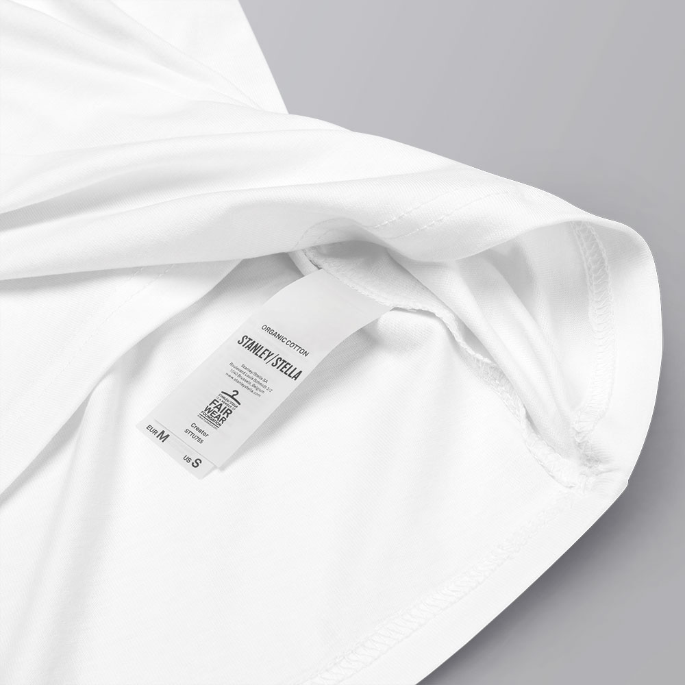 Camiseta blanca de algodón orgánico